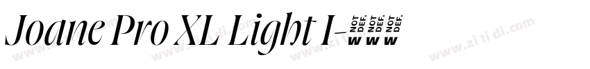 Joane Pro XL Light I字体转换 Joane Pro XL Light I字体转换